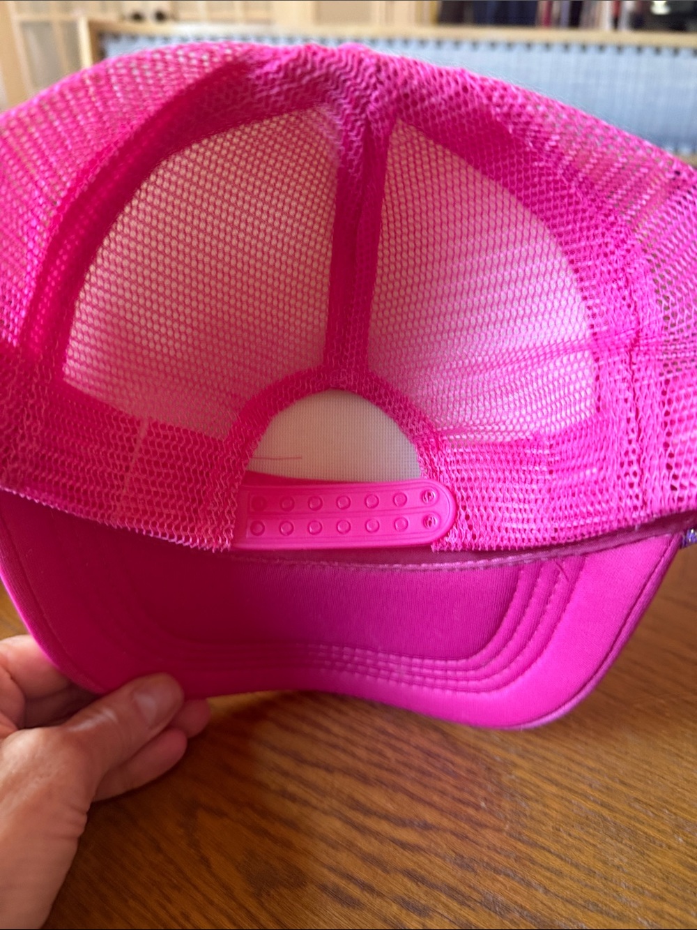 Pink 'Main Character' Trucker Hat with Cherries “You look like you ❤️ me” - Picture 5 of 5